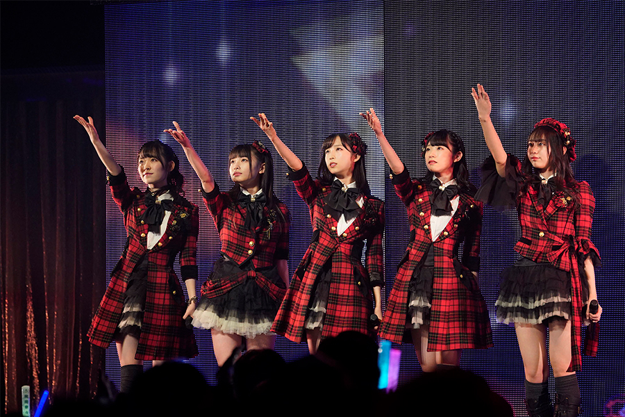 “AKB48の未来"といえる5人組ユニット(左から) 西川怜、久保怜音、小栗有以、山内瑞葵、大盛真歩【写真:舛元清香】