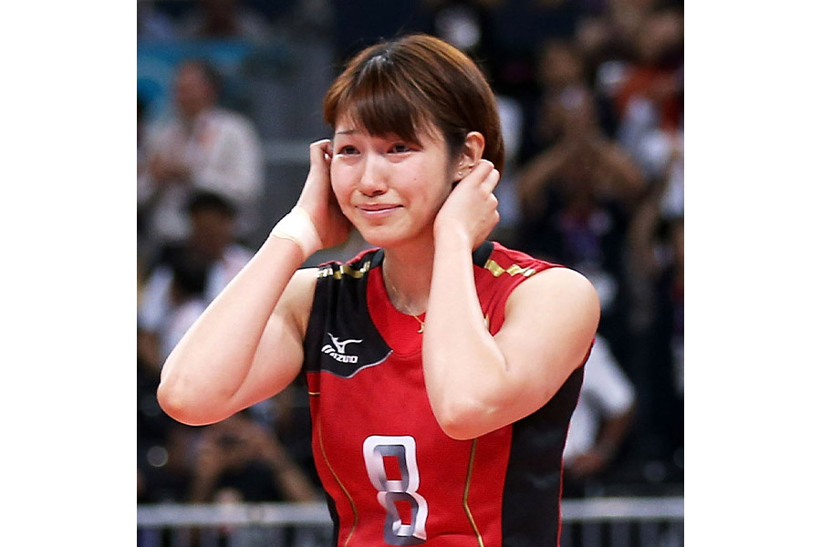 2012年ロンドン五輪バレーボール女子で銅メダルを獲得した狩野舞子さん【写真：Getty Images】