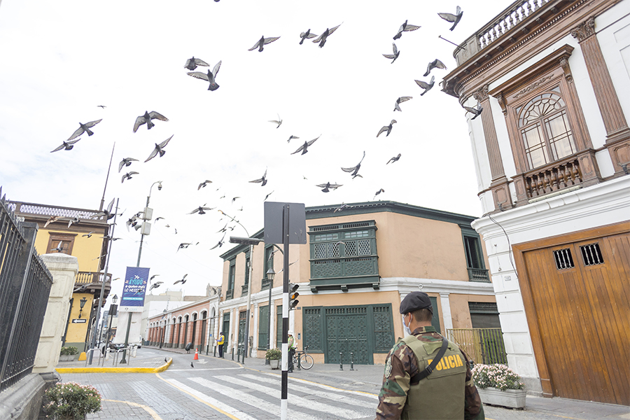 4月上旬のペルー国内の様子【写真：Getty Images】