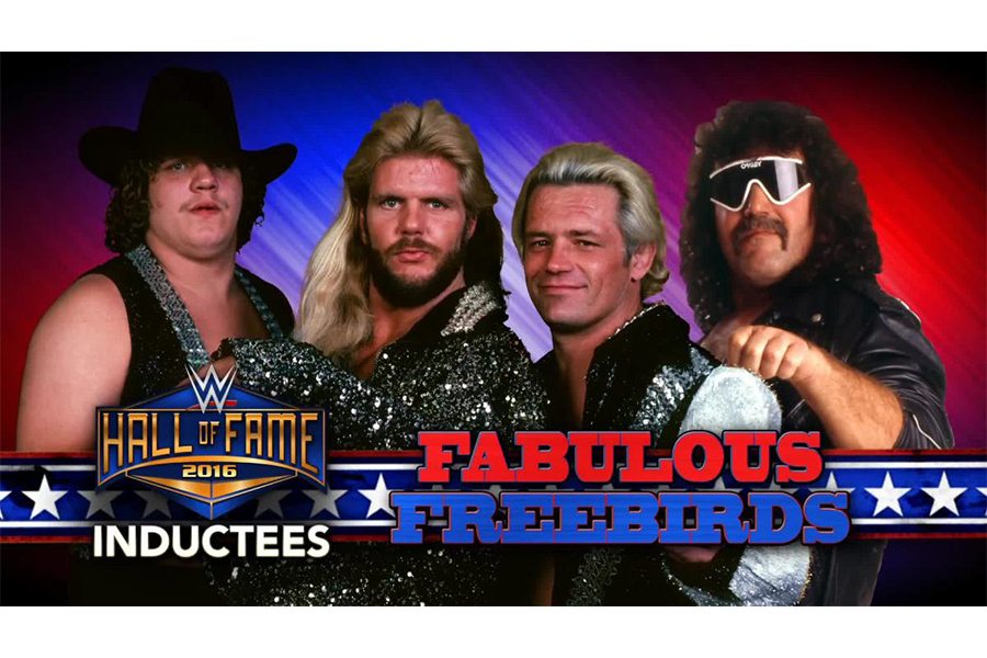 WWEで活躍した「ファビュラス・フリーバーズ」(写真左から)テリー・ゴディ、マイケル・ヘイズ、バディ・ロバーツ、ジミー・ガービン　(C)2020 WWE, Inc. All Rights Reserved.