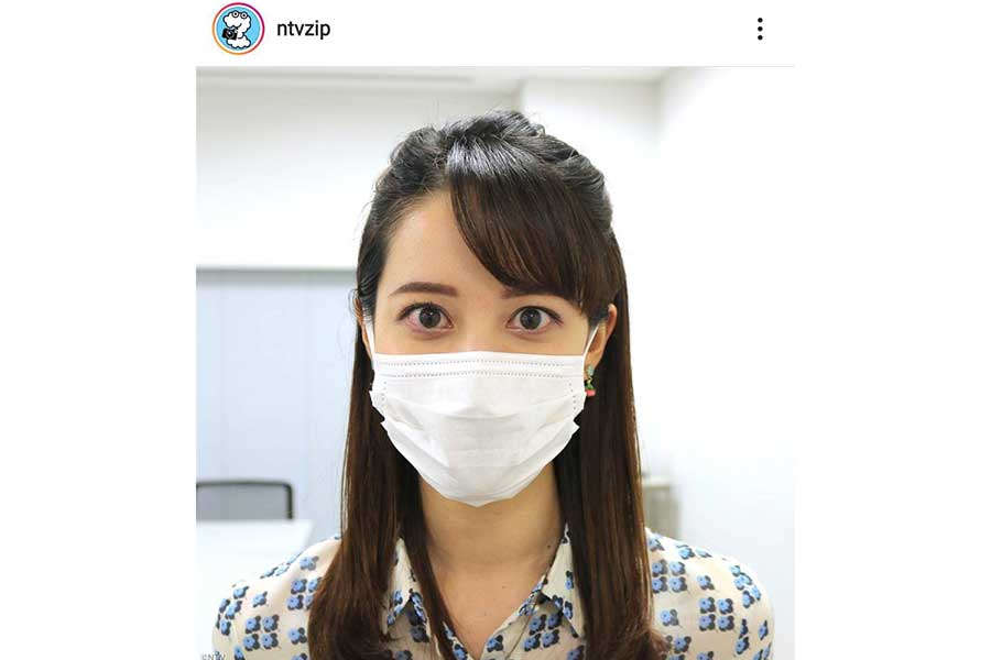 日テレ後呂有紗アナが「ひよこスマイル」に挑戦　マスク越しでも伝わる「最高の笑顔」