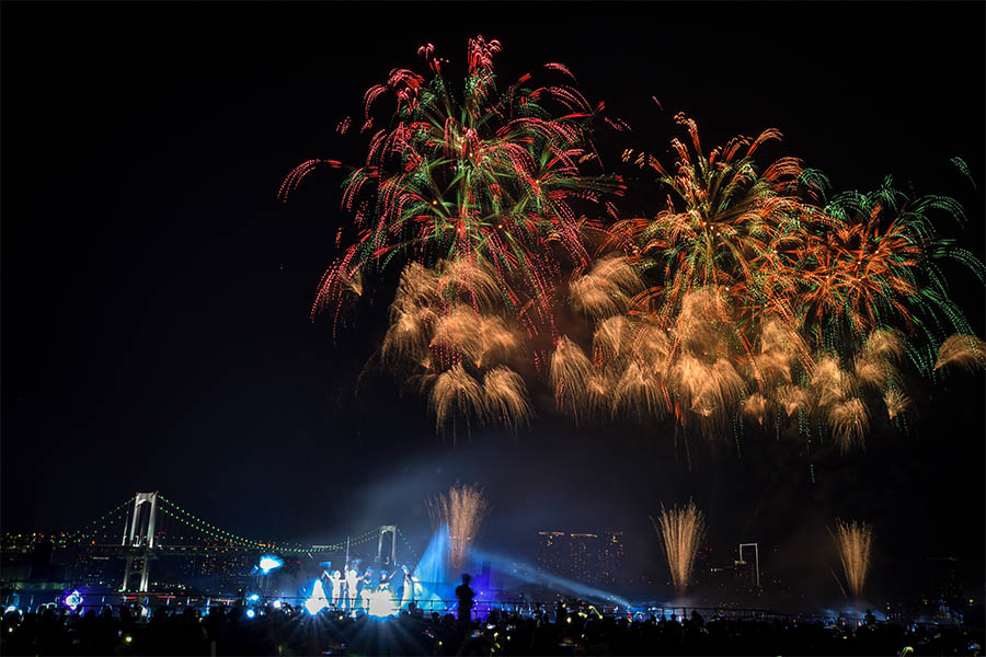 2019年夏に都内で打ち上げられた花火の様子(写真はイメージ)【写真：Getty Images】