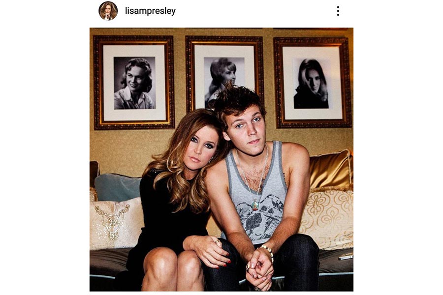 リサ・マリー・プレスリー(左)とベンジャミン・キーオさん【写真：インスタグラム(lisampresley)より】