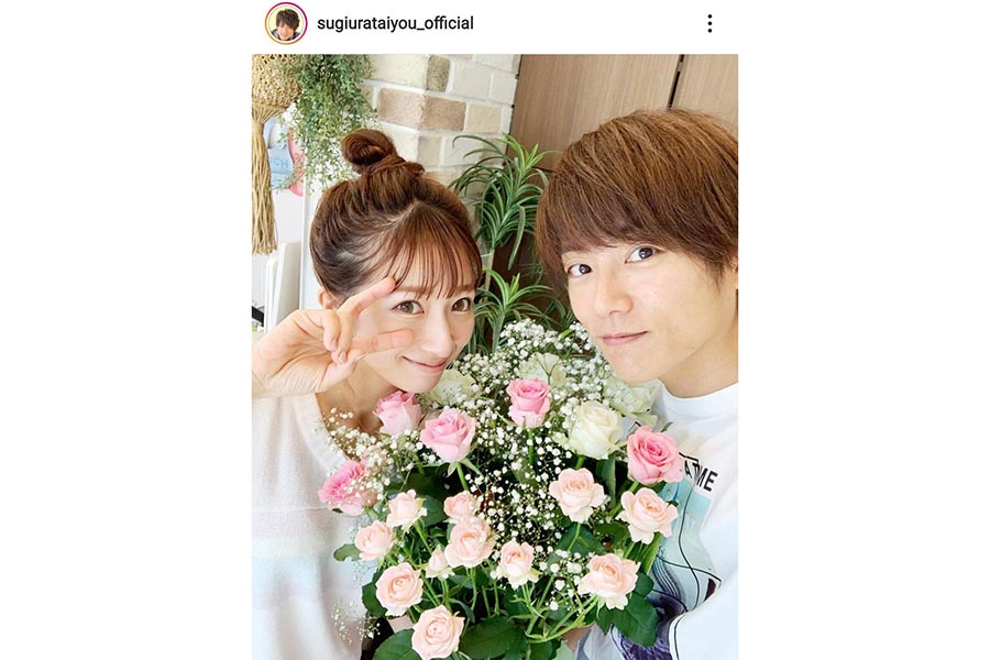 杉浦太陽、辻希美との13年前の結婚式写真公開　26歳と20歳の晴れ姿に「2人とも初々しい」