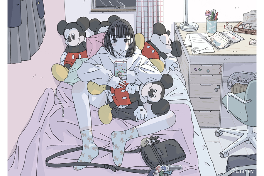 イラストレーター・大島智子氏の作品「お部屋」【写真：(C)Disney】