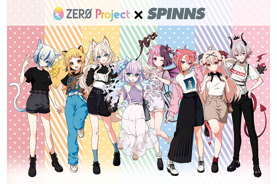 「ZERO Project」×アパレルブランド「SPINNS」　クリエーターによるコラボTシャツが完成