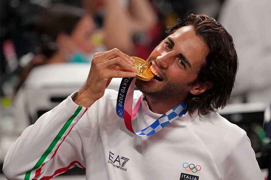 イタリア選手が“金メダルかめはめ波”披露　歓喜の表現に「めちゃくちゃ親しみやすい」
