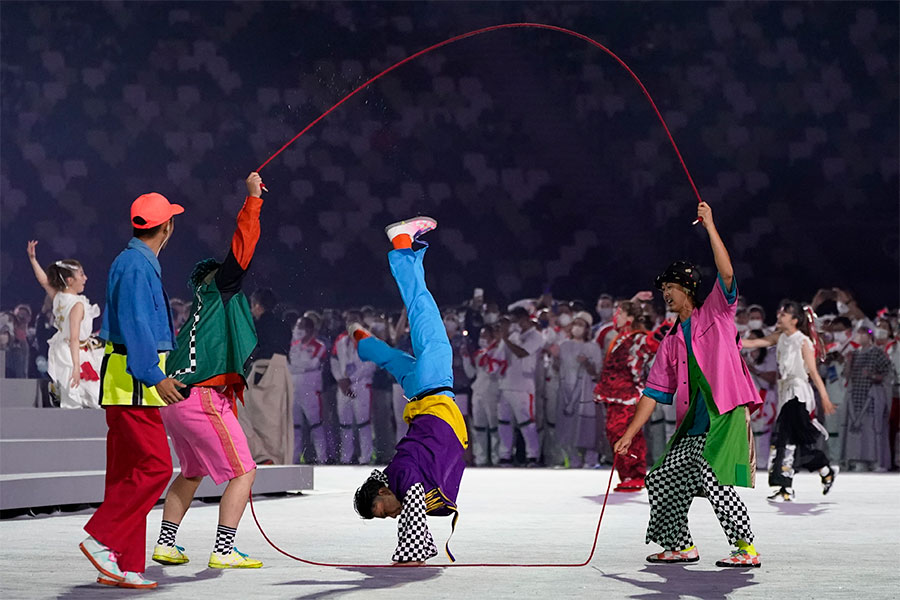 東京五輪の閉会式は音楽パフォーマンスも盛り上がった【写真：AP】