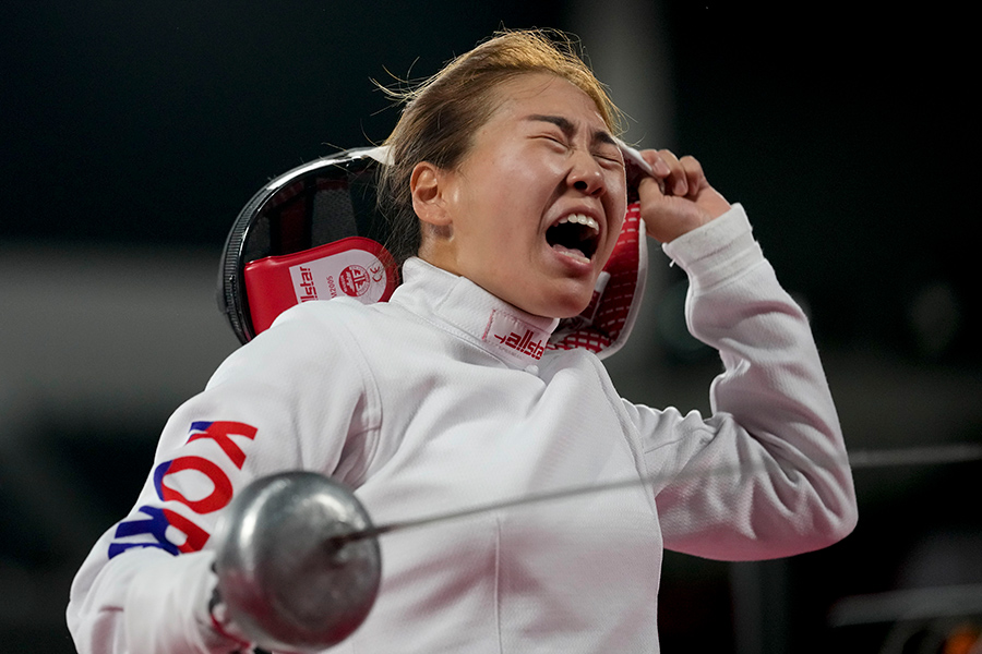 東京五輪・近代五種女子の韓国代表キム・セヒ【写真：AP】