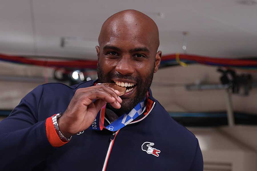 東京五輪柔道混合団体金メダルのフランス代表テディ・リネール【写真：Getty Images】