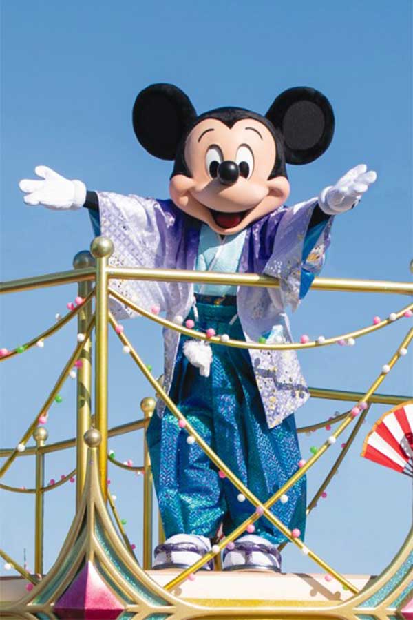 東京ディズニーランドに登場する和服姿のミッキーマウス（イメージ）【写真：(C)Disney】