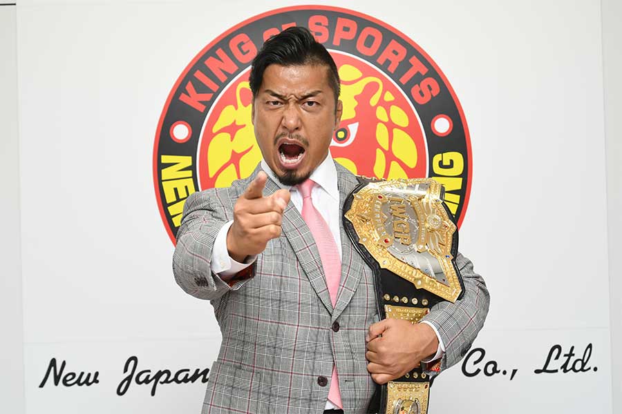 「プロレス大賞」でMVPを受賞した新日本プロレスのIWGP世界ヘビー級王者・鷹木信悟