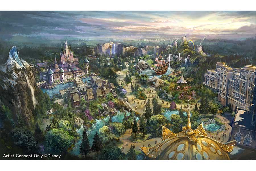 2023年度開業予定の「ファンタジースプリングス」（イメージ）【写真：(C)Disney】