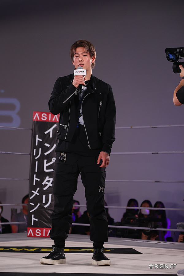 三浦孝太【写真：(C)RIZIN FF】