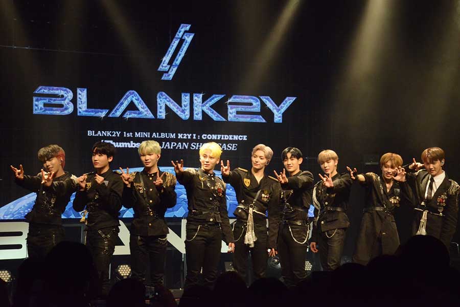 日韓中の多国籍メンバー9人によるボーイズグループ、BLANK2Y（ブランキー）が初来日