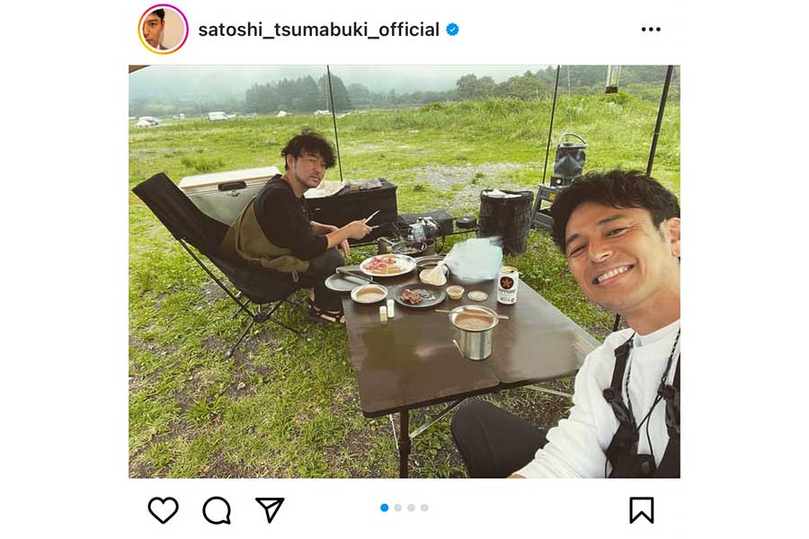 妻夫木聡が実兄とキャンプに行ったことを報告【写真：インスタグラム（@satoshi_tsumabuki_official）より】