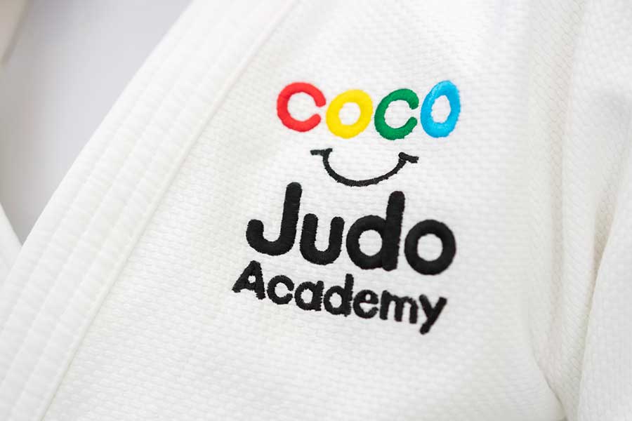 「COCO Judo Academy」のロゴ【写真：舛元清香】