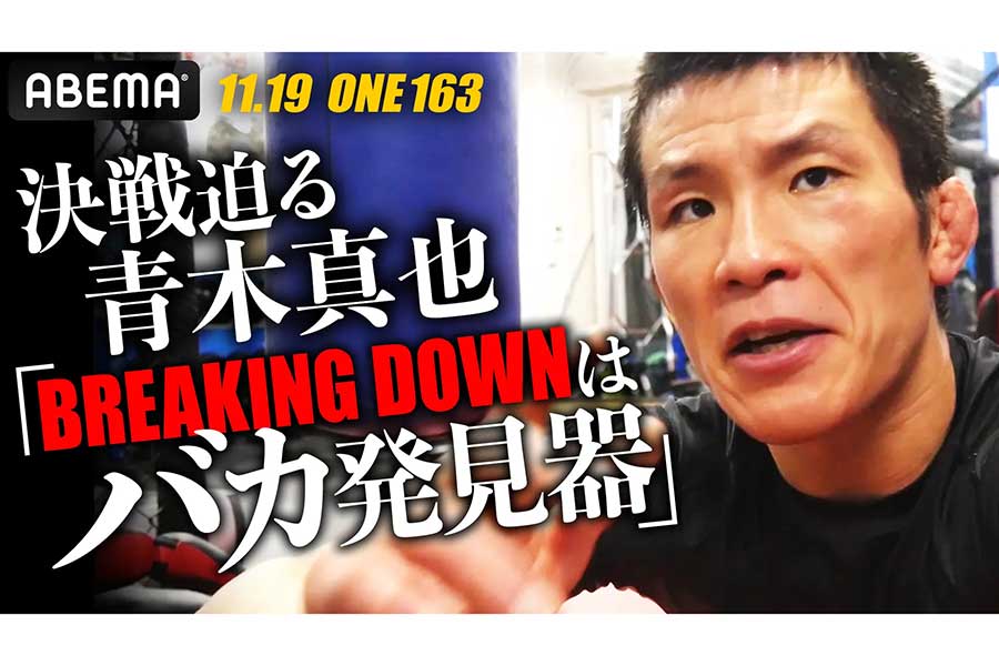 「BreakingDown」は「バカ発見器」　青木真也が話題のイベントに言及「ここと絡んだらダメ」