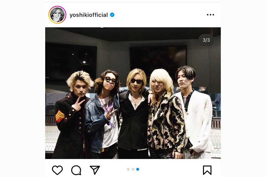 YOSHIKI【写真：インスタグラム（@yoshikiofficial）より】