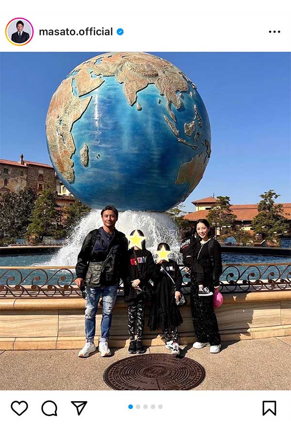 魔裟斗が家族でディズニーシーを訪れた【写真：インスタグラム（@masato.official）より】