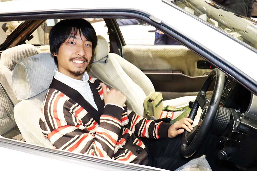 後藤和樹さんの人生初マイカーは1983年式の「いすゞ ピアッツァXE」だ【写真：ENCOUNT編集部】