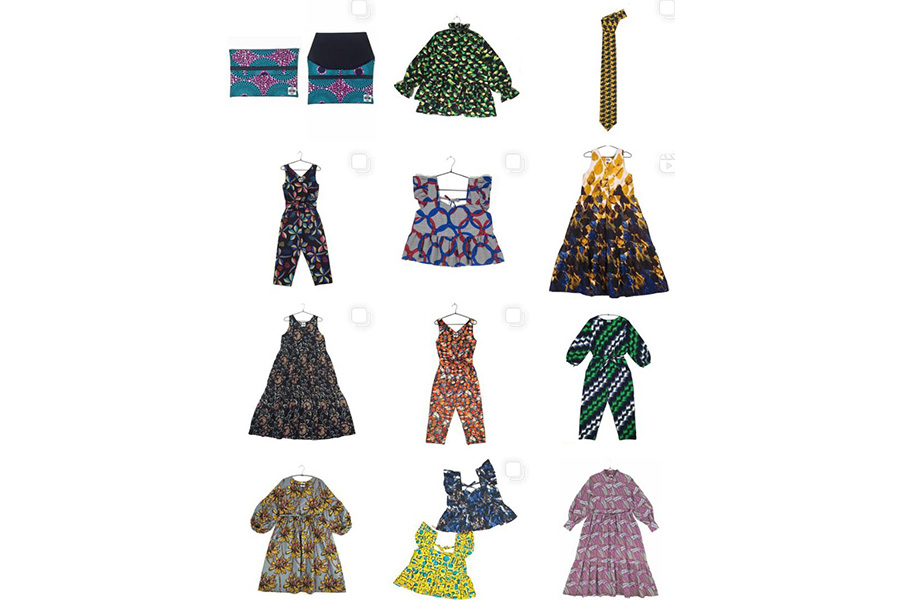 アフリカの布「キテンゲ」を使ったコレクション