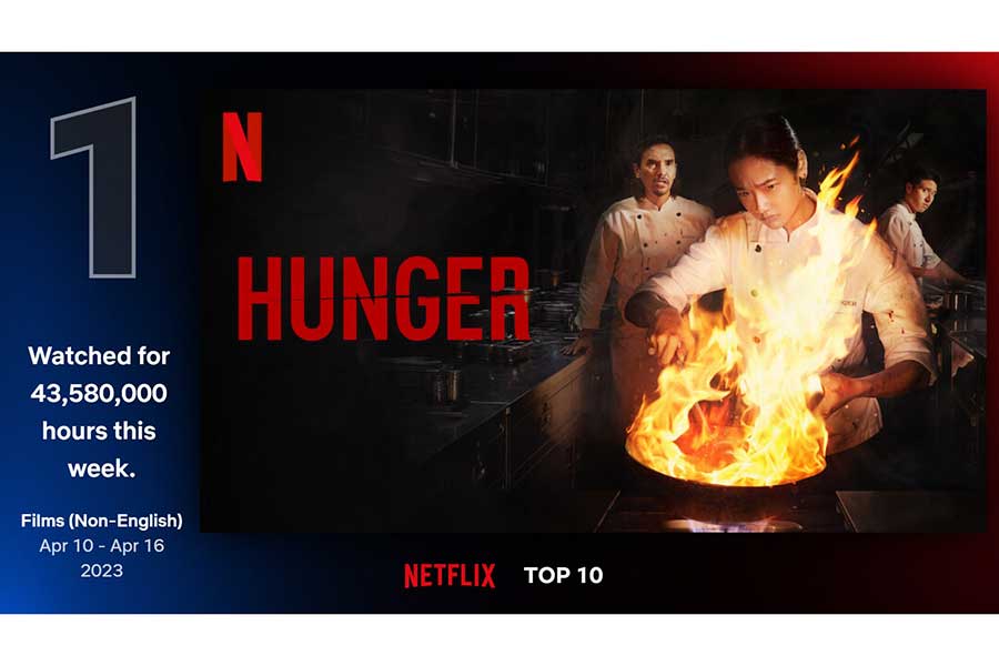 Netflix映画部門のグローバルTOP10でタイ映画『HUNGER』が1位を獲得【写真：(C)Netflix】