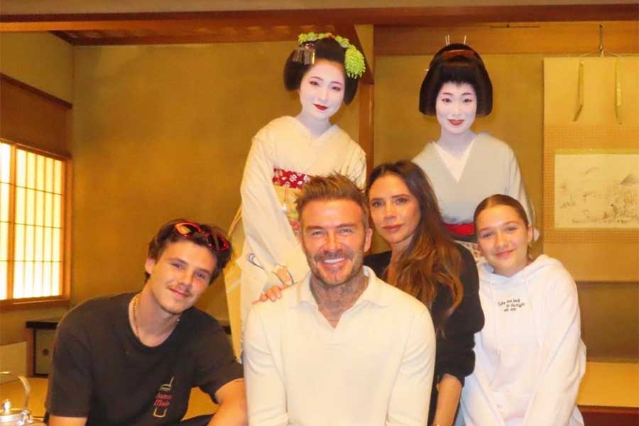 ベッカム氏、ひさびさ来日で家族と京都観光　お座敷遊びに金閣寺「とてもうれしかった」