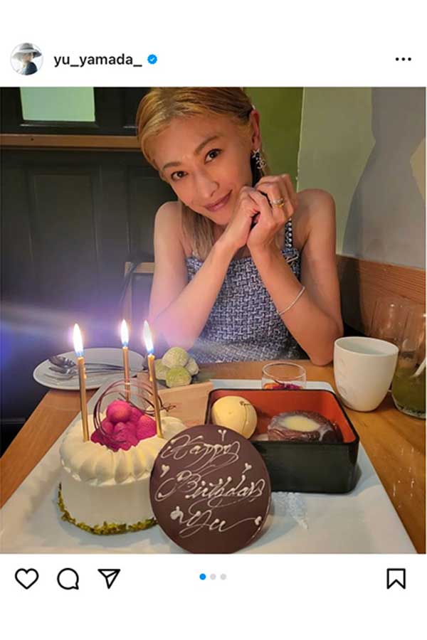 山田優が誕生日に撮影された写真を公開【写真：インスタグラム（@yu_yamada_）より】