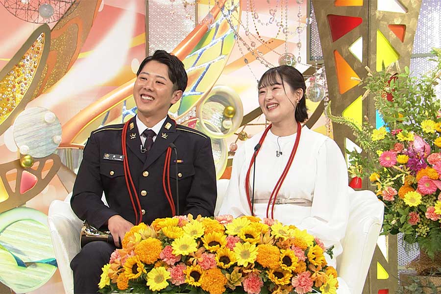 北海道の新婚カップルが出演【写真：(C)ABCテレビ】