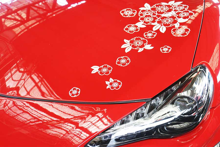 2012年式の真っ赤なトヨタ86は初期ロットの貴重モデルだ【写真：ENCOUNT編集部】