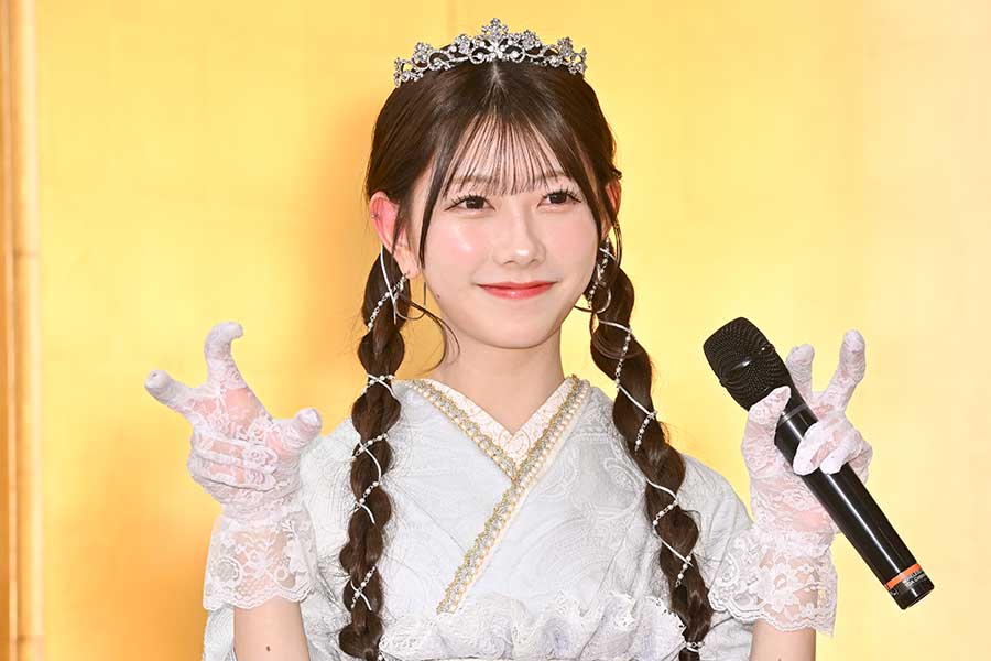 『二十歳のつどい記念撮影会』に出席したAKB48の千葉恵里【写真：ENCOUNT編集部】