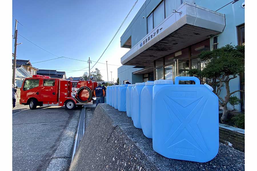 名古屋から能登半島へと“命の水”を搬送【写真提供：自家用消防車さん】