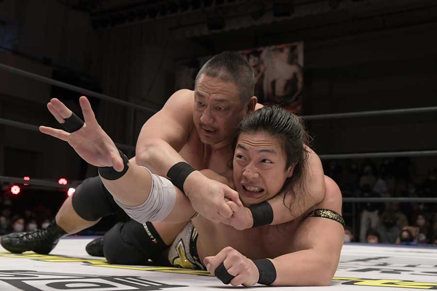 2023年3月には竹下幸之介と壮絶なシングルマッチを戦った【写真：DDTプロレスリング提供】