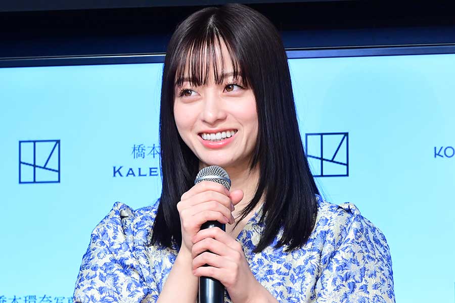 発売記念会見に参加した橋本環奈【写真：ENCOUNT編集部】