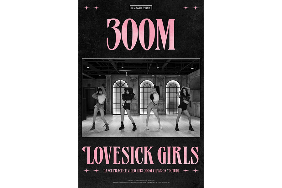BLACKPINK「Lovesick Girls」の振り付け映像が3億再生を突破　約3年5か月で到達
