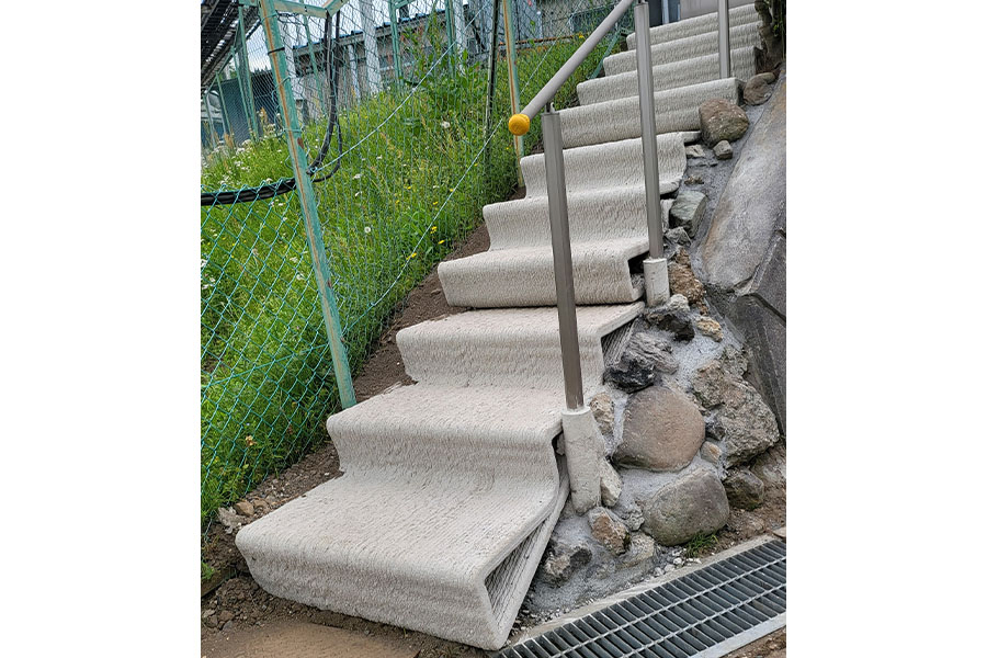 「印刷した階段」の実用化が実現となった【写真：MAT一級建築士事務所提供】