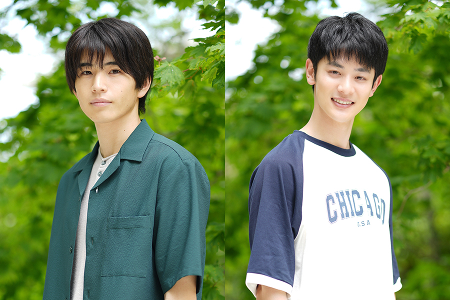 ドラマ『ひだまりが聴こえる』で主演を務める中沢元紀（左）と小林虎之介【写真：(C)「ひだまりが聴こえる」製作委員会】