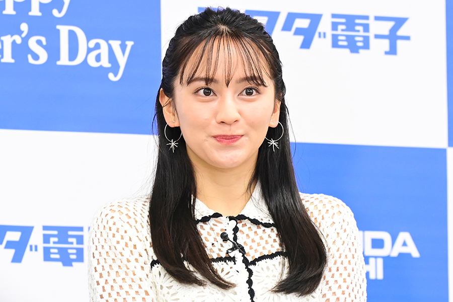 父の日記念イベントに出席した岡田結実【写真：ENCOUNT編集部】