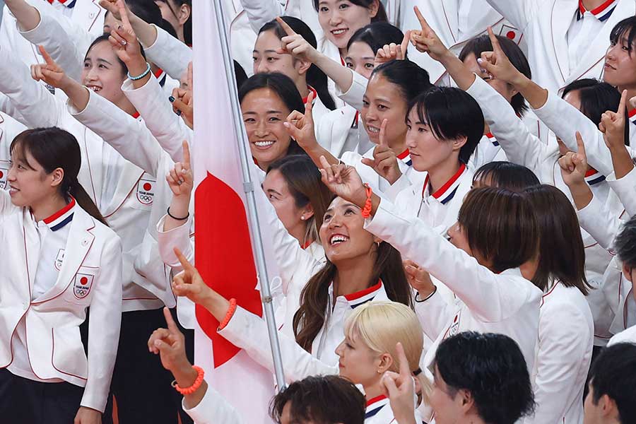 パリ五輪の壮行会に登場した“東京五輪の人気者”にネット歓喜「嬉しすぎて涙出そうに」「もっと露出してほしい」