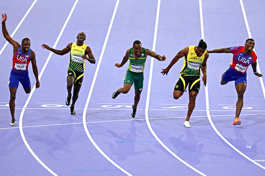 陸上男子100メートル決勝【写真：ロイター】