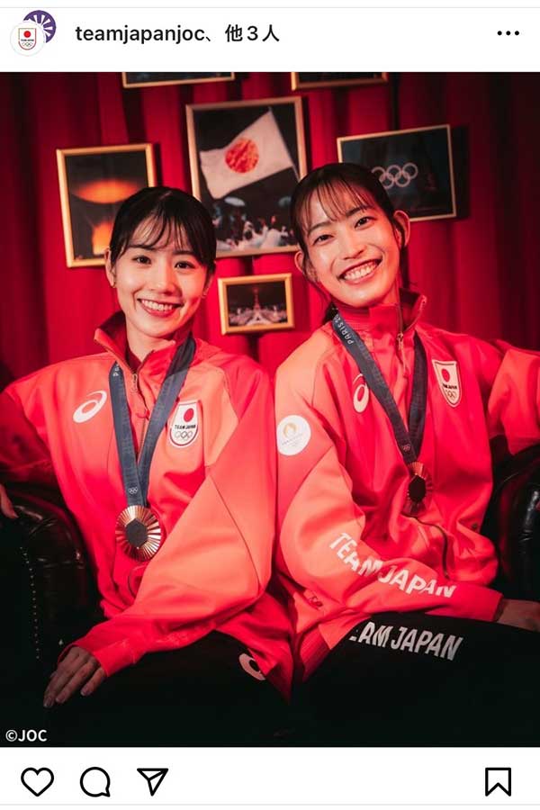 日本オリンピック委員会（JOC）の実際の投稿【写真：インスタグラム（@teamjapanjoc）より】