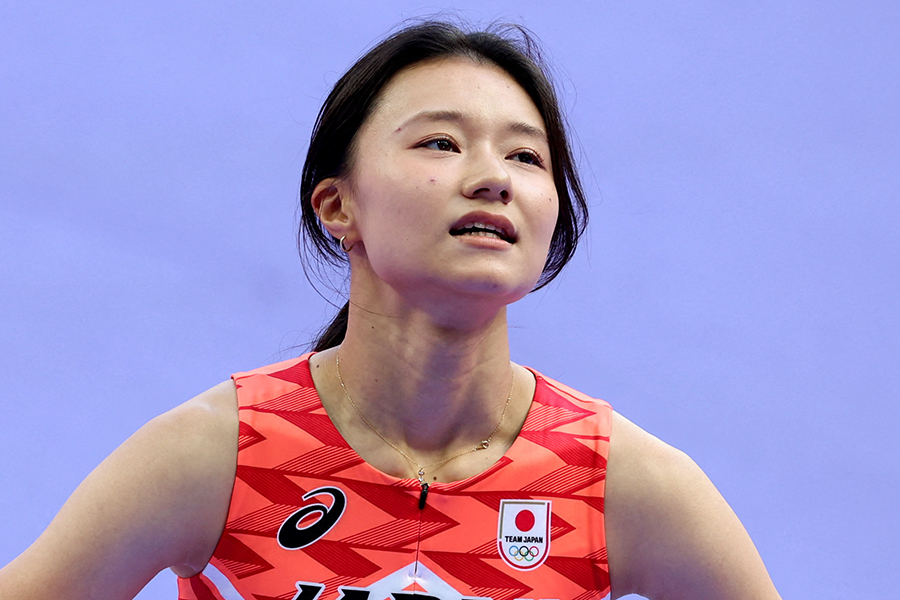 パリ五輪陸上女子100メートルハードル予選2組に登場した田中佑美【写真：ロイター】