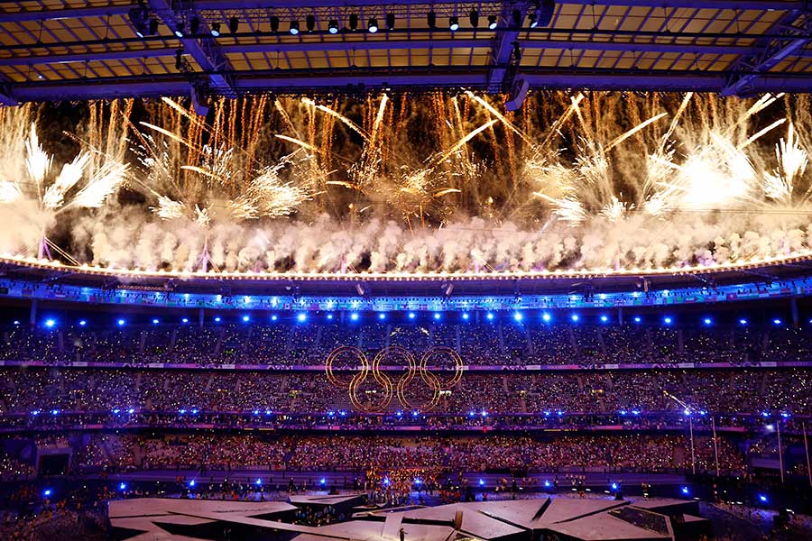 パリ五輪閉会式【写真：ロイター】