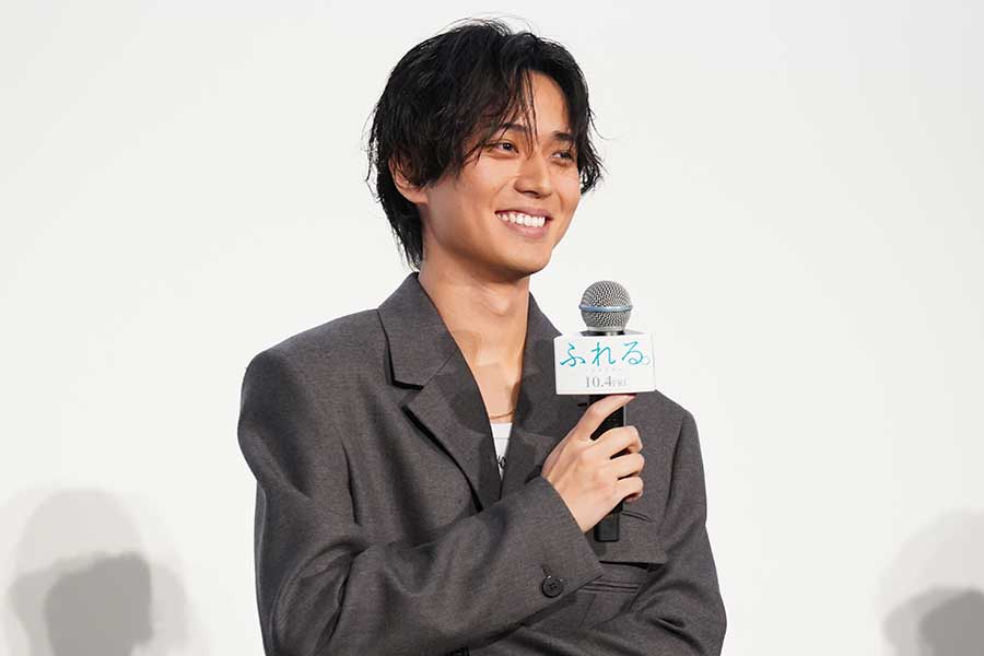 完成披露試写会に登壇したKing & Princeの永瀬廉【写真：ENCOUNT編集部】