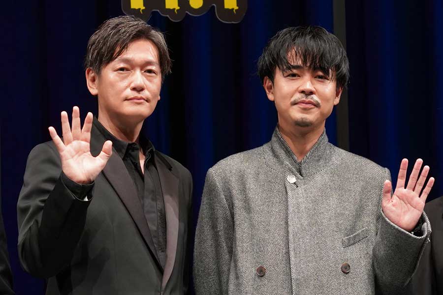 イベントに登場した井浦新（左）と成田凌【写真：ENCOUNT編集部】