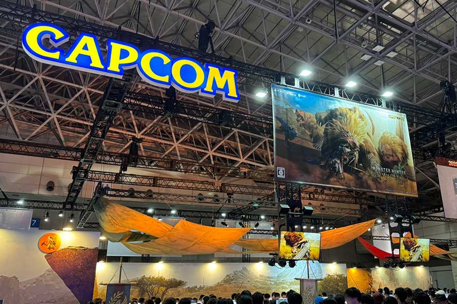 『モンハン』新作の試遊で盛況だったCAPCOMブース【写真：ENCOUNT編集部】