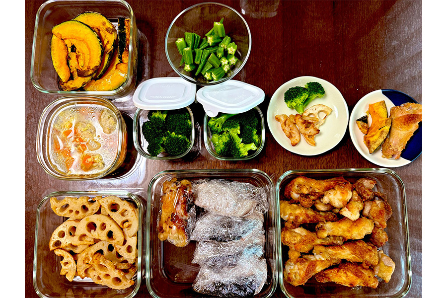 鳥トマトさんが2時間後に作った料理の一部【写真：X（@tori_the_tomato）より】