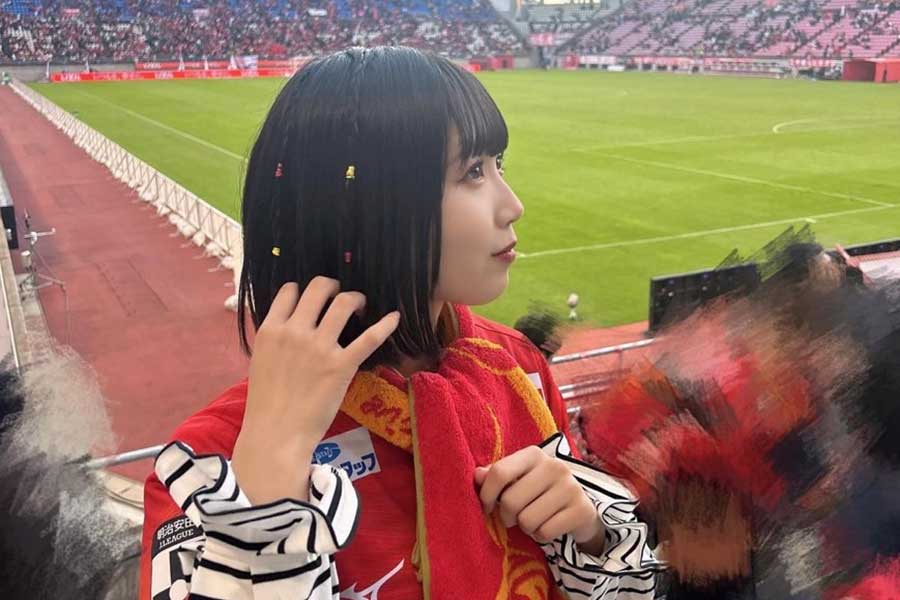 SKE48中坂美祐、450km以上移動の敵地サッカー観戦にファン感嘆「行動力恐るべし」