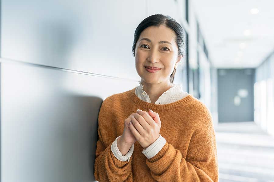 インタビューに応じた鶴田真由【写真：増田美咲】